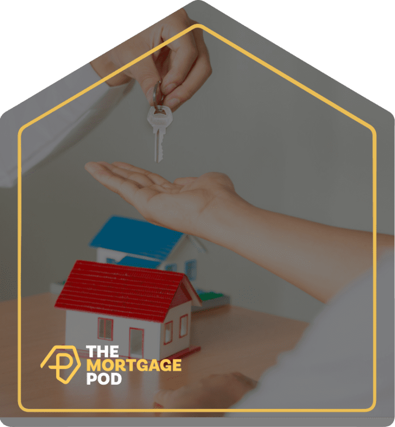 agent giving keys to client